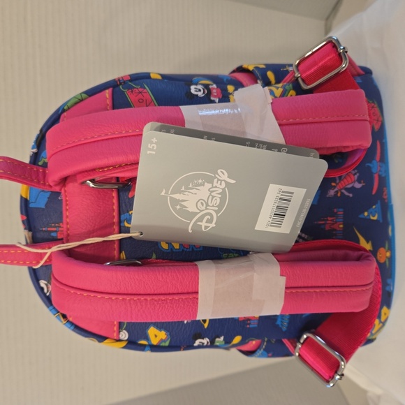 NWT 2024 Disney × Loungefly Mickey Minnie Figment 4 Parks Backpack - Picture 4 of 12